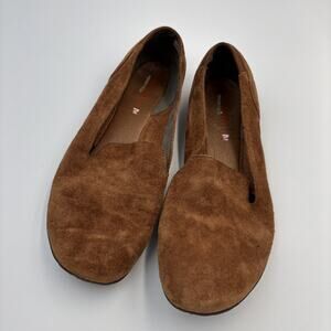 Merrell Women Loafers 10.5 Brown Oak Suede Slip On Comfort Performance Shoes